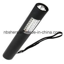 Dual-Function 24+1 LED Work Light Torch Magnetic Backside